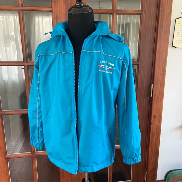 Cape Cod Massachusetts Windbreaker Hooded - Picture 5 of 9